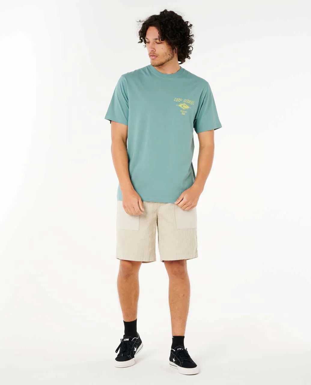 Ripcurl Fade Out Icon T-Shirt - Blue Lagoon