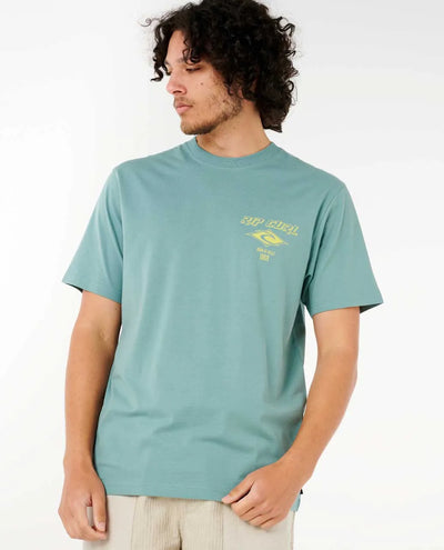 Ripcurl Fade Out Icon T-Shirt - Blue Lagoon