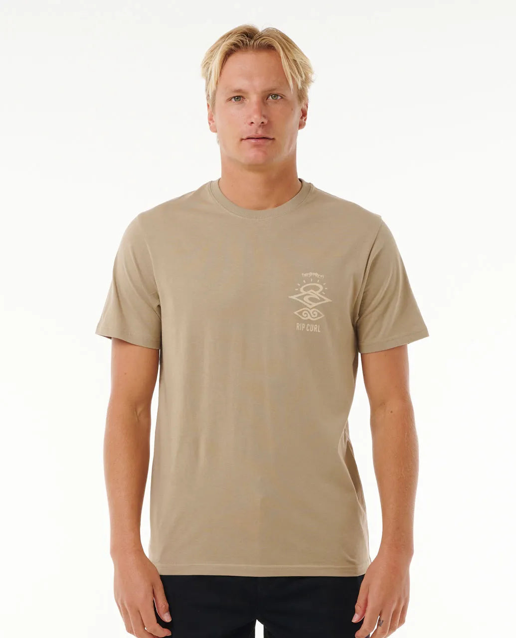 Ripcurl Search Icon T-Shirt - Sand Dune