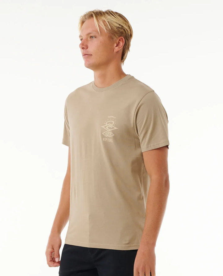 Ripcurl Search Icon T-Shirt - Sand Dune