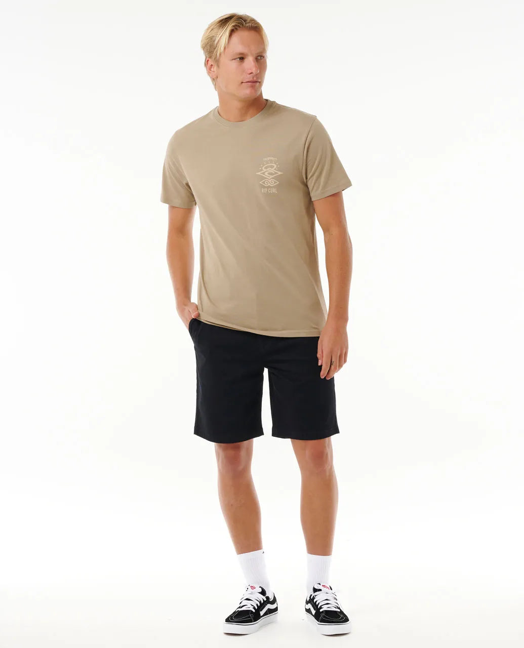 Ripcurl Search Icon T-Shirt - Sand Dune