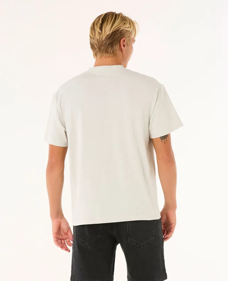 Ripcurl Search Embroidery T-Shirt - Iced Grey