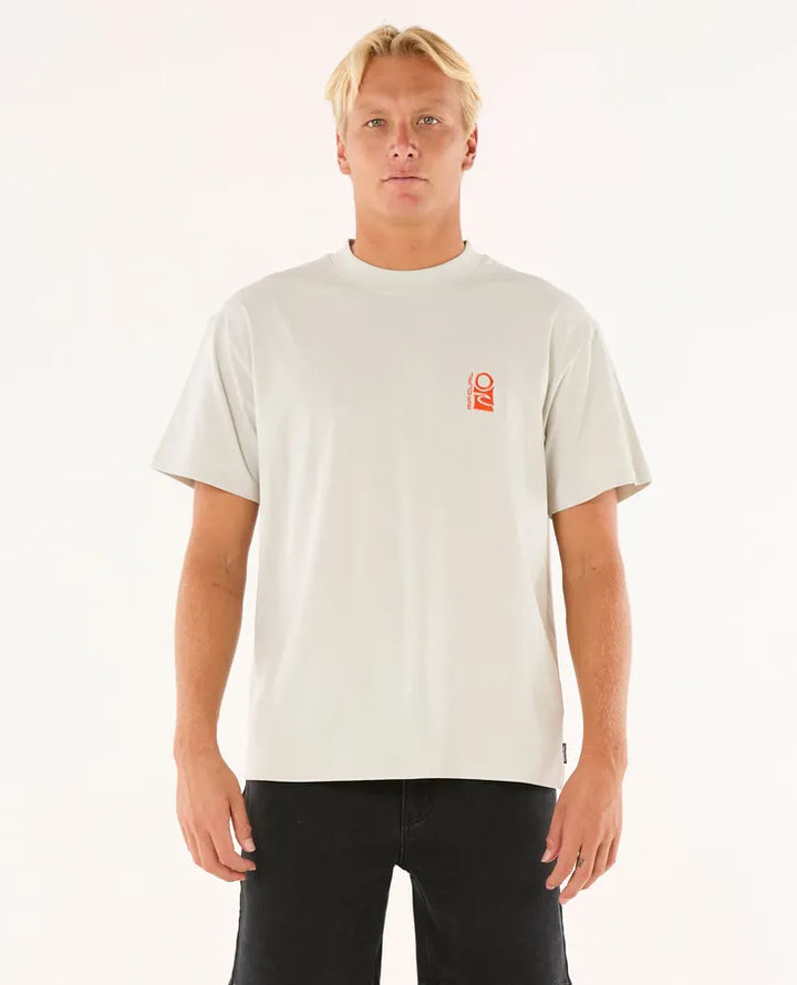 Ripcurl Search Embroidery T-Shirt - Iced Grey