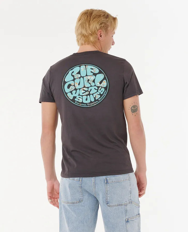 Ripcurl Wettie Passage Icon T-Shirt - Phantom