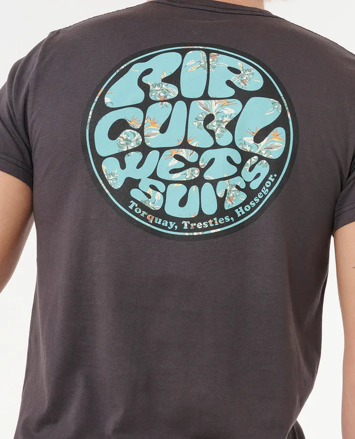 Ripcurl Wettie Passage Icon T-Shirt - Phantom