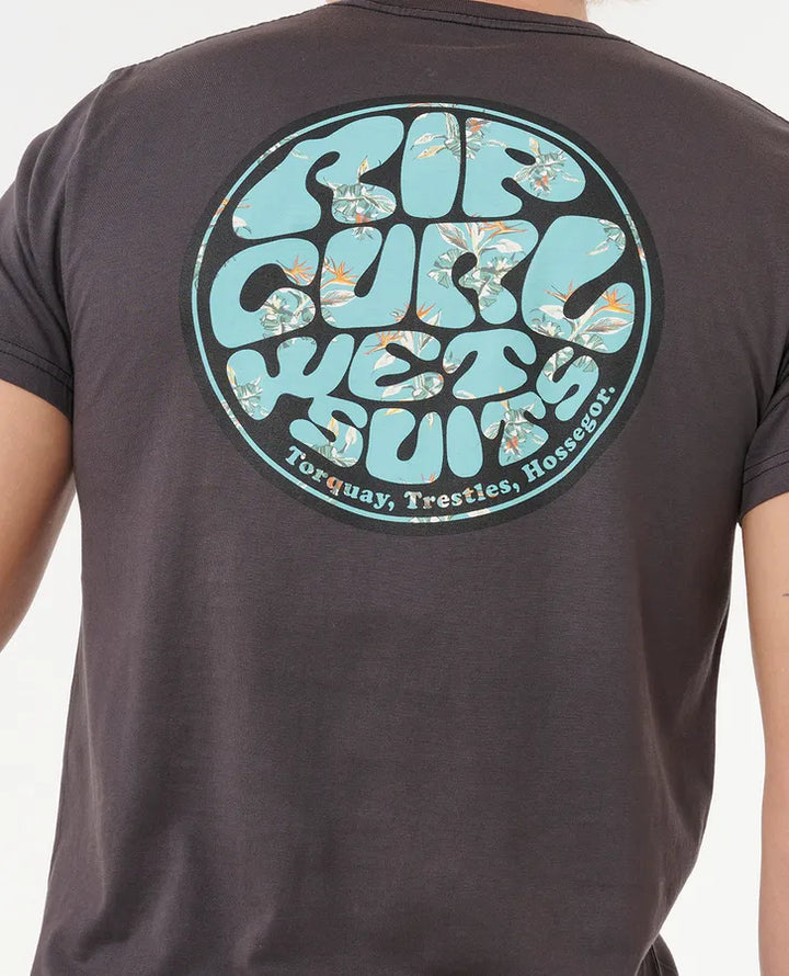 Ripcurl Wettie Passage Icon T-Shirt - Phantom