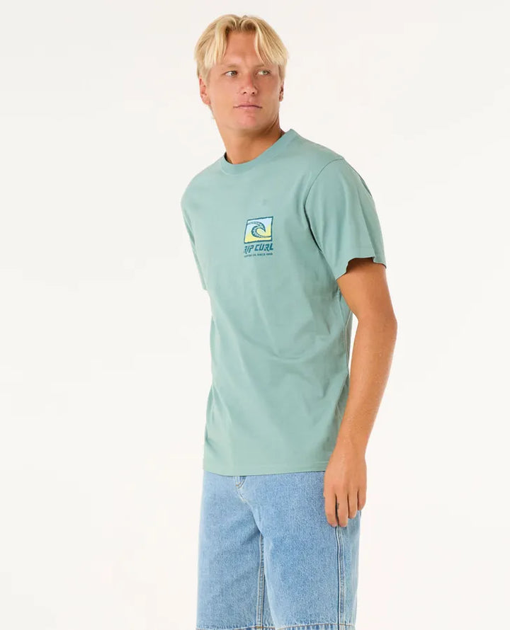 Ripcurl Raw Energy Trad T-Shirt - Blue Lagoon