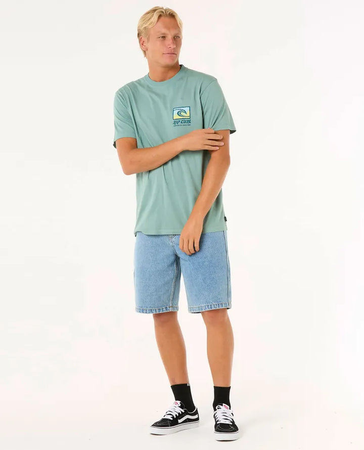 Ripcurl Raw Energy Trad T-Shirt - Blue Lagoon