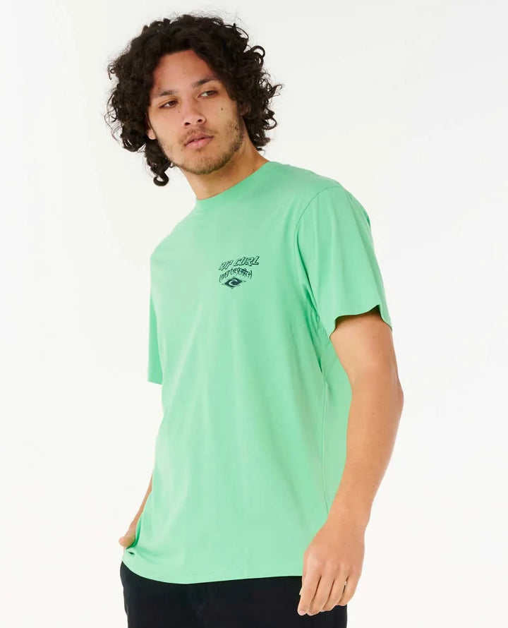Ripcurl T-Shirt Lived The Search Neon Green