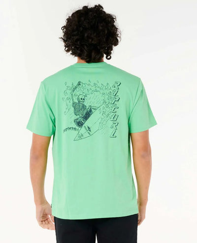 Ripcurl T-Shirt Lived The Search Neon Green