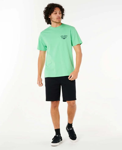 Ripcurl T-Shirt Lived The Search Neon Green
