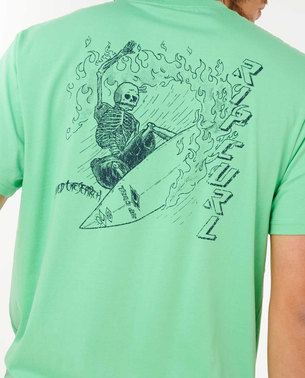 Ripcurl T-Shirt Lived The Search Neon Green