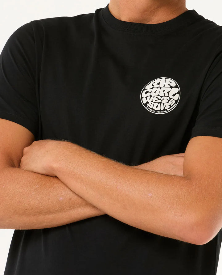 Ripcurl Wettie Icon T-Shirt - Black