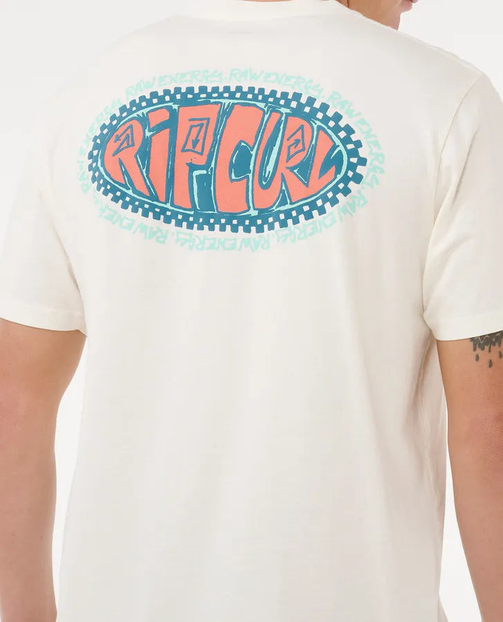 Ripcurl Raw Energy De Oval T-Shirt - Bone