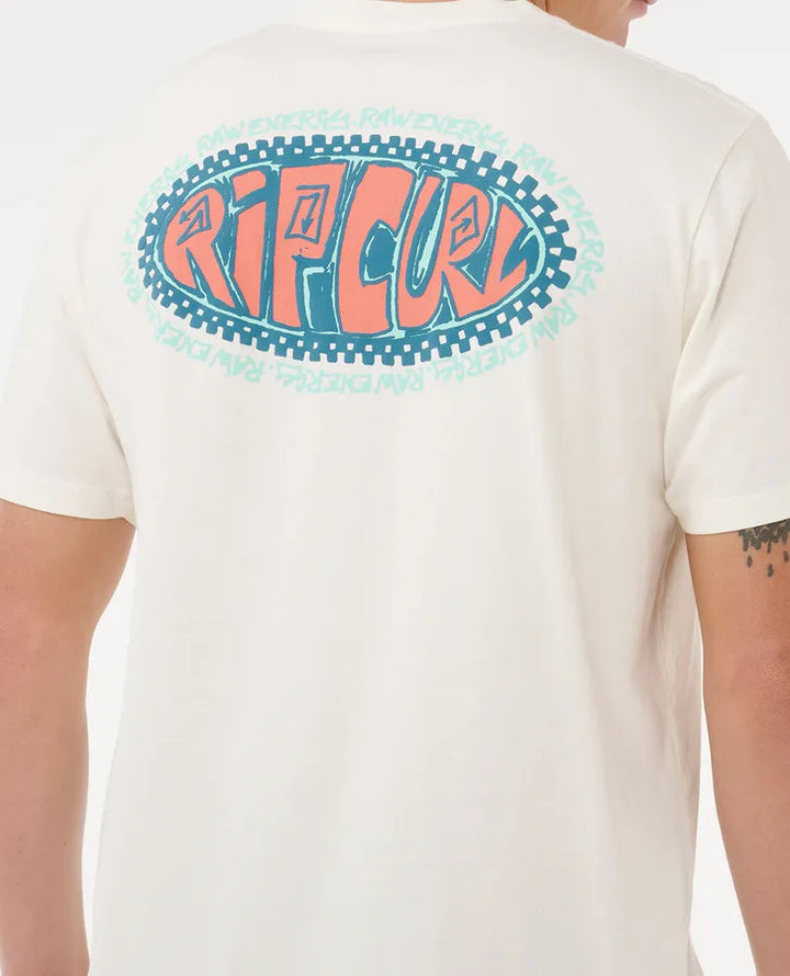 Ripcurl Raw Energy De Oval T-Shirt - Bone