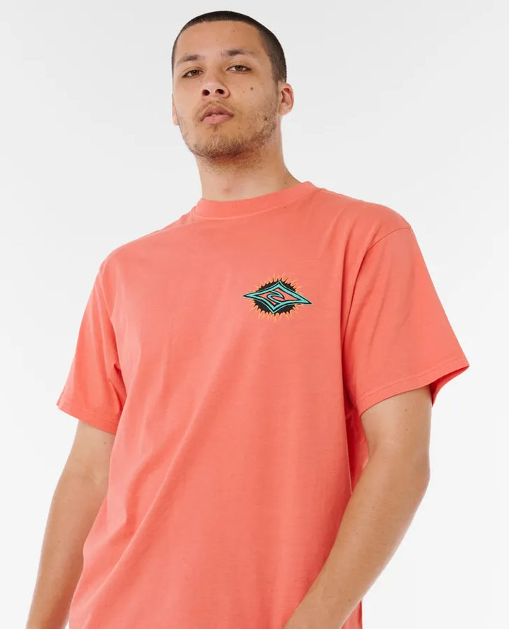 Ripcurl Raw Burst Tee  Rose Sky