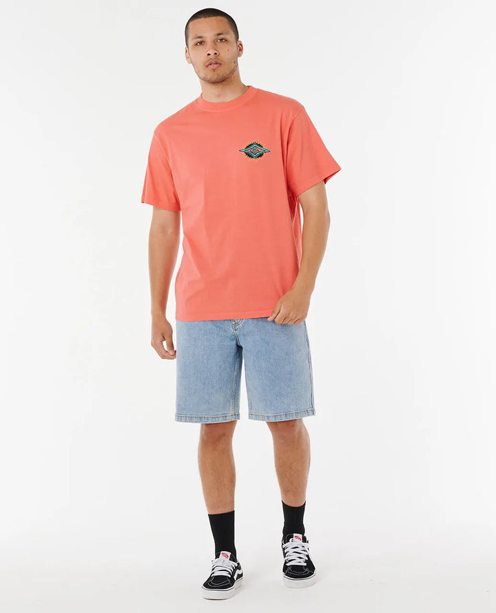 Ripcurl Raw Burst Tee  Rose Sky
