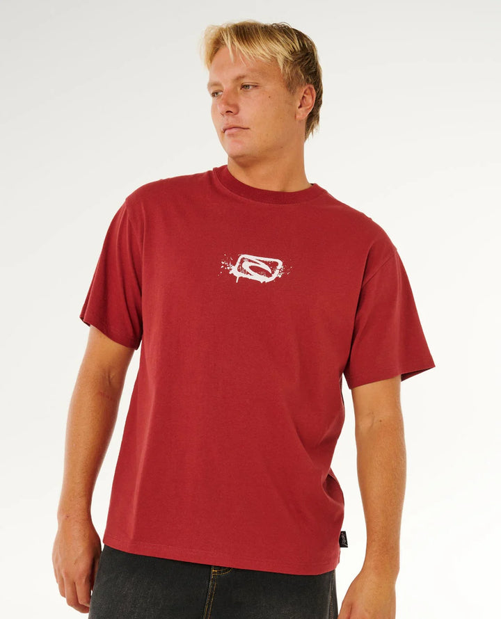 Ripcurl Inner Vision Spray T-Shirt - Merlot