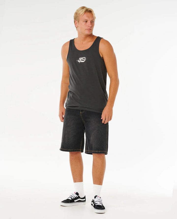 Ripcurl Tank Top Inner Visions - Washed Black