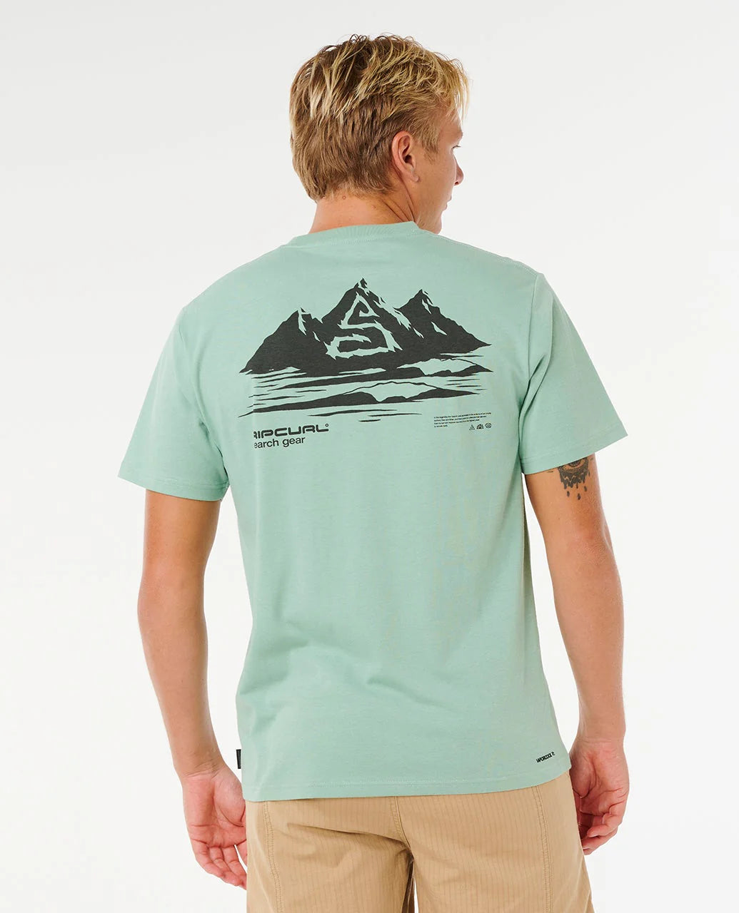 Ripcurl T-Shirt Vaporcool Search Peak - Aloe