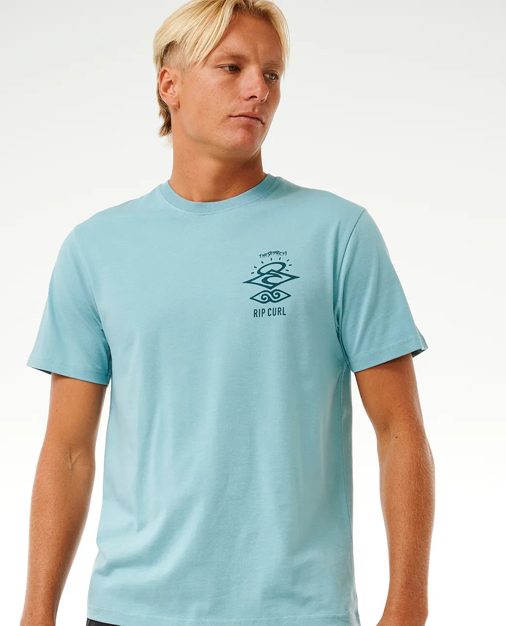 Ripcurl Search Icon T-Shirt - Dusty Blue