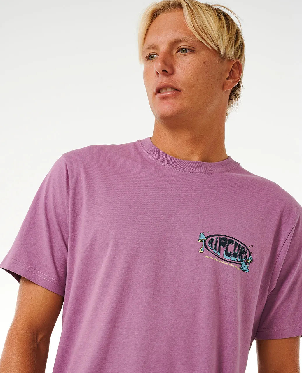 Ripcurl Mason Pipeliner T-Shirt - Dusty Purple