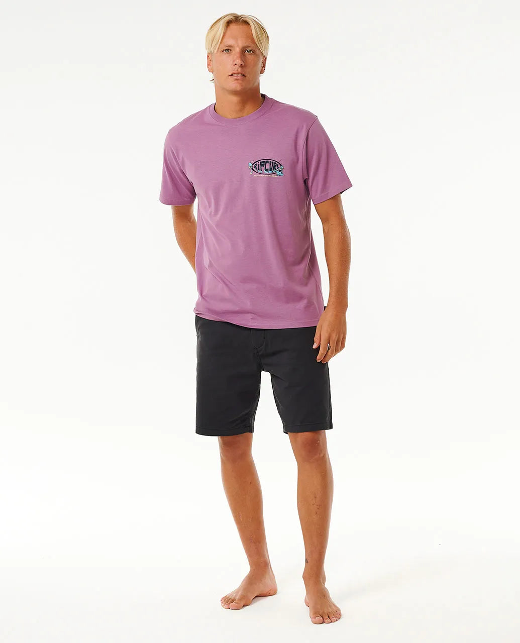 Ripcurl Mason Pipeliner T-Shirt - Dusty Purple