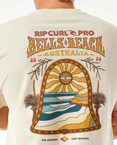 Ripcurl Pro Bells Beach 2024 Line Up T-Shirt - Vintage White