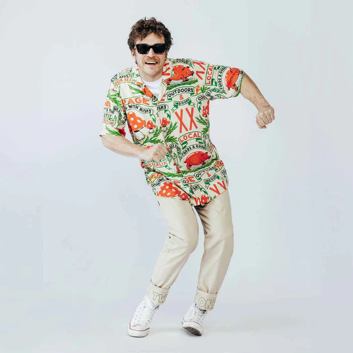 The Dudes Cooking With Risks Hawaiian Shirt Hemd - Multicolor