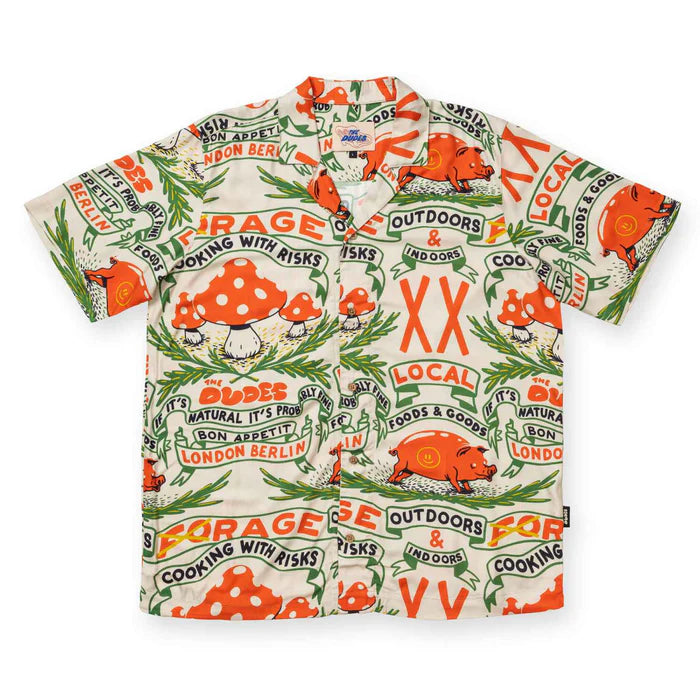 The Dudes Cooking With Risks Hawaiian Shirt Hemd - Multicolor