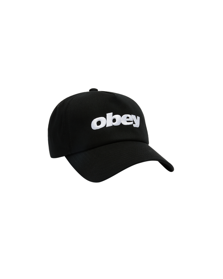 Obey Delta 5 Panel Snapback - Black