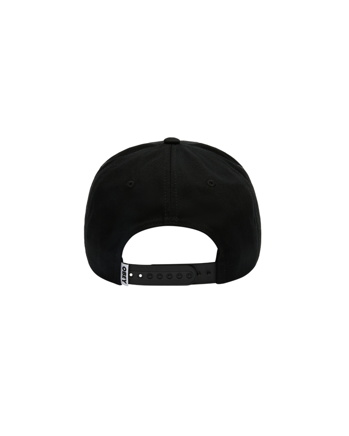 Obey Delta 5 Panel Snapback - Black