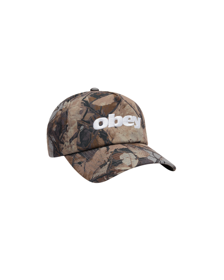 Obey Delta 5 Panel Snapback - Fance Camo Multi