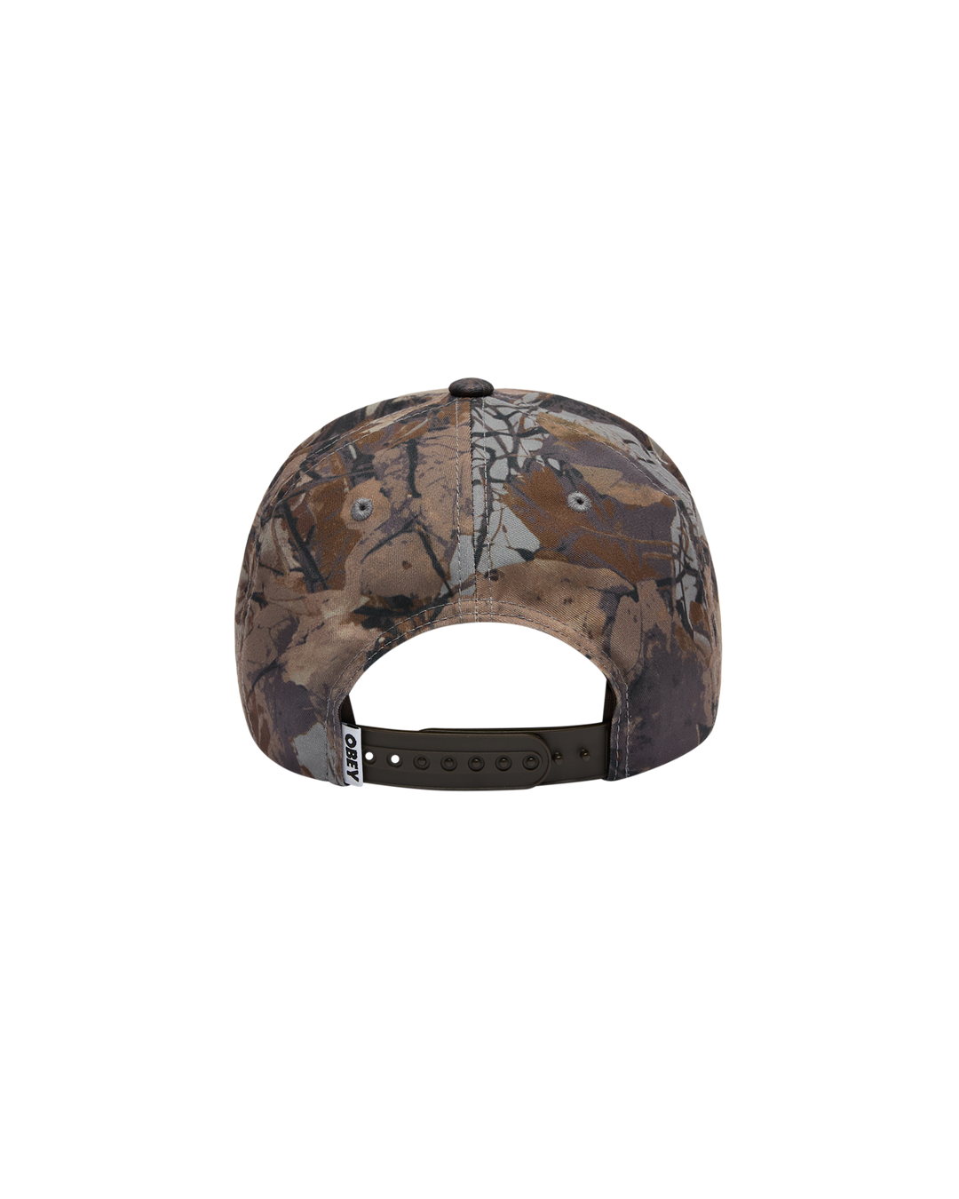 Obey Delta 5 Panel Snapback - Fance Camo Multi