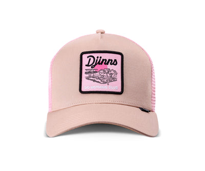 Djinns HFT DNC Pool Trucker Cap - Creme / Rose