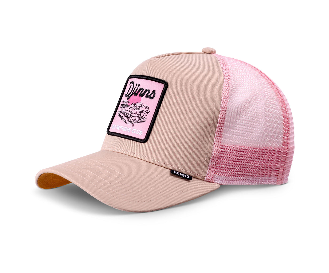 Djinns HFT DNC Pool Trucker Cap - Creme / Rose