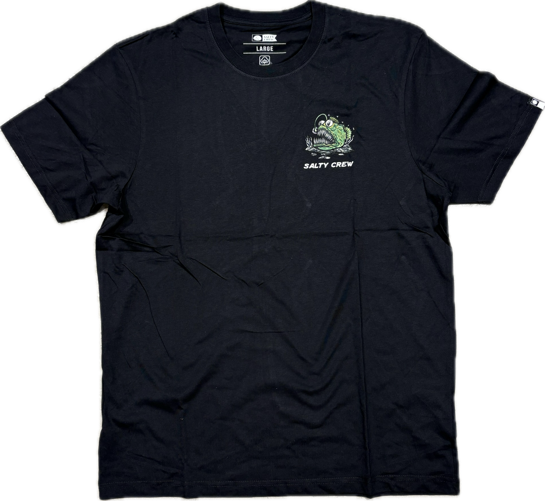 Salty Crew Angler Fish Monster T-Shirt - Black