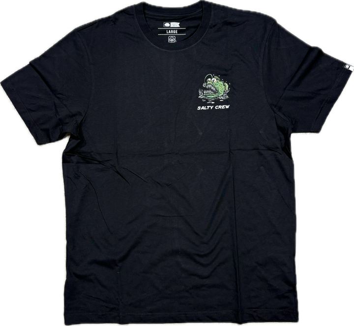 Salty Crew Angler Fish Monster T-Shirt - Black