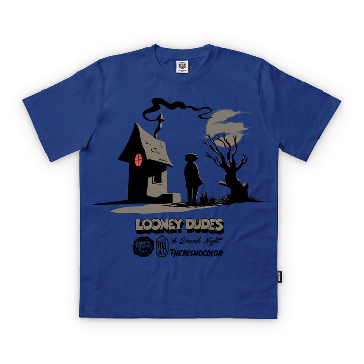 The Dudes Looney Dudes T-Shirt - Royal Blau Haunted Indigo
