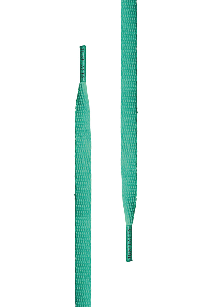 Tubelaces White Flat 10153 - turquoise