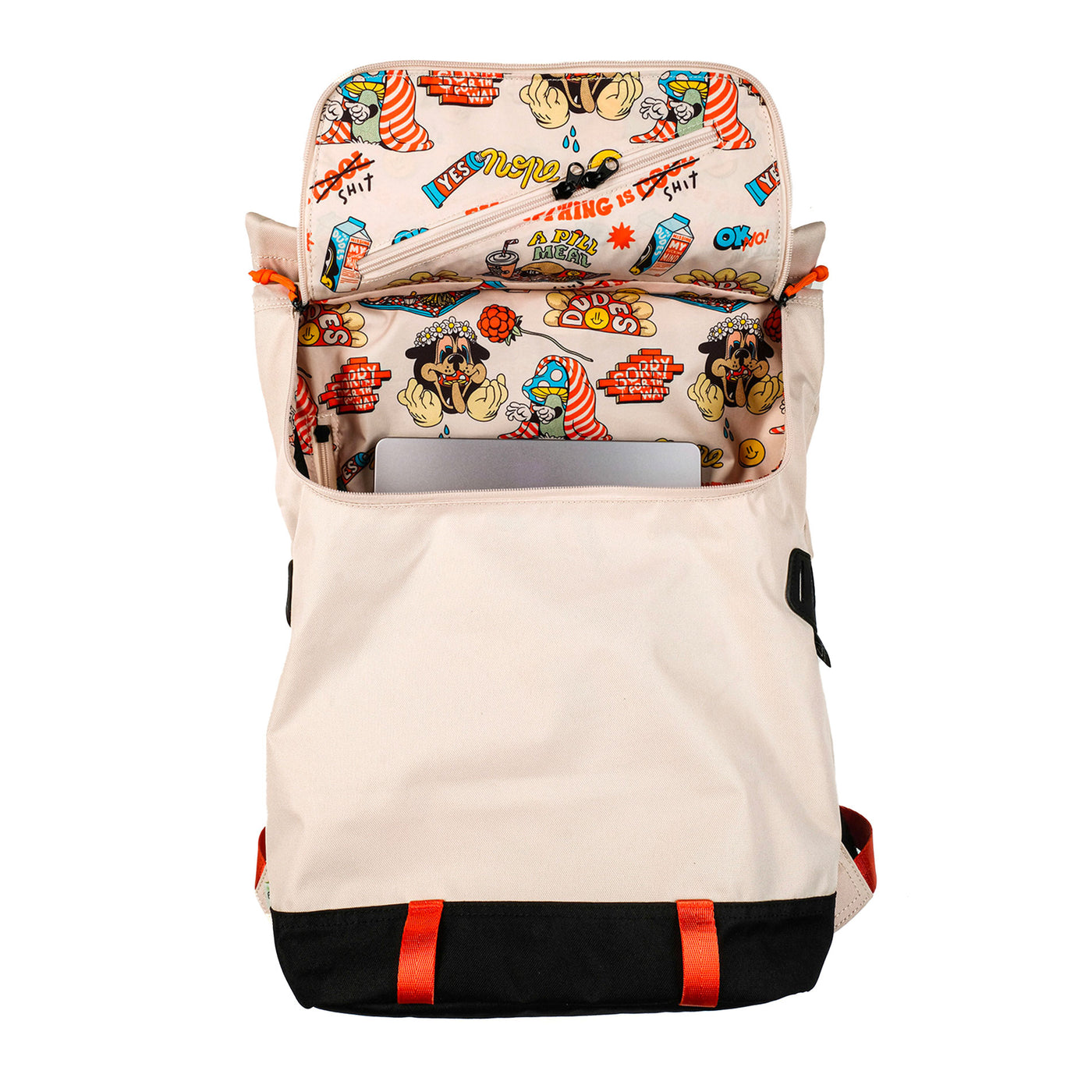 The Dudes x Doughnut Christopher Seattle Cream Backpack 18 Liter - Creme