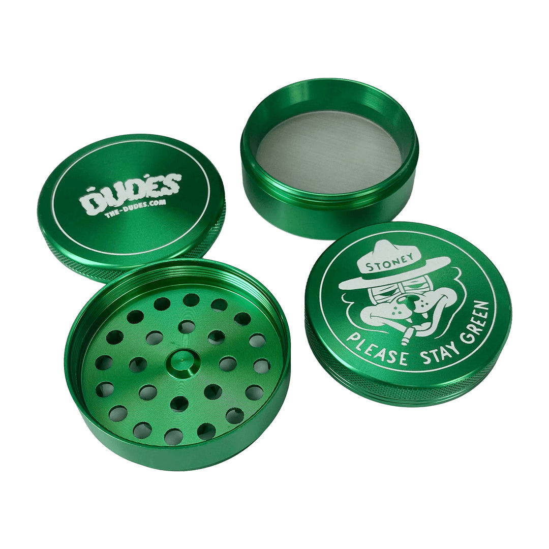 The Dudes Stay Green Grinder Bottlegreen