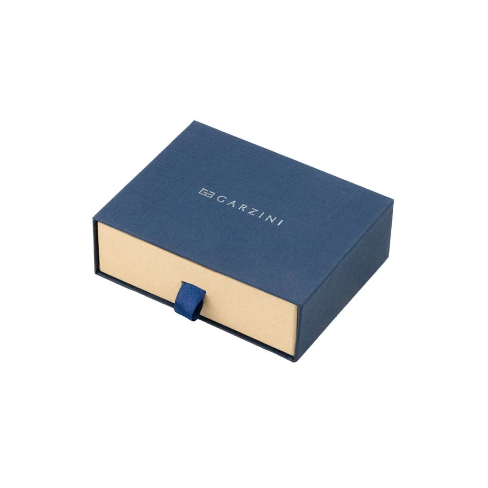 Garzini / Hunterson Metal Wallet Trifold - 12 Cards - gebürstet Black