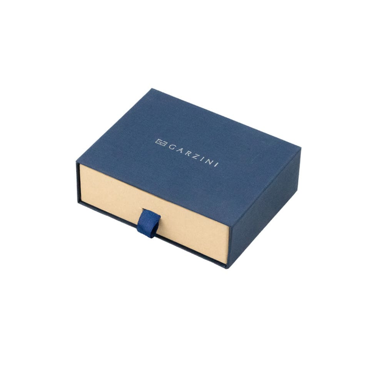 Garzini / Hunterson Metal Wallet Trifold - 12 Cards - gebürstet Braun