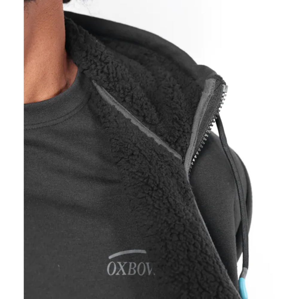 Oxbow  Zipped hoodie SPIRAL - Black