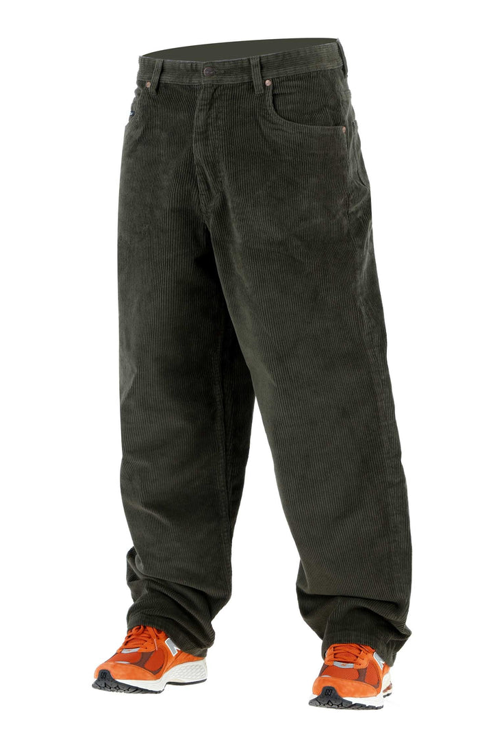 Reell Baggy Cord Hose - Dark Green