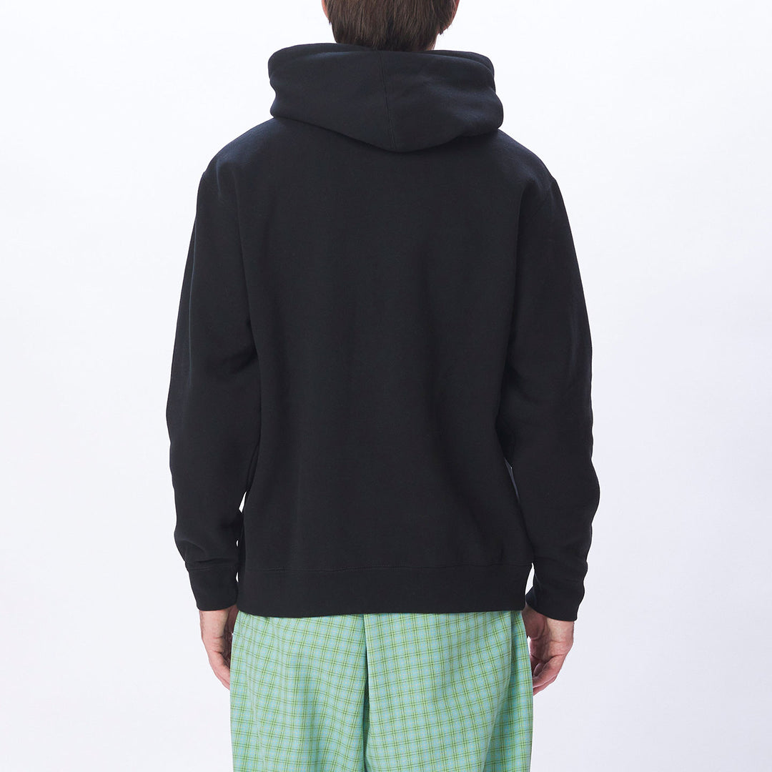 Obey Lowercase HEAVYWEIGHT OVERSIZE HOOD - Black