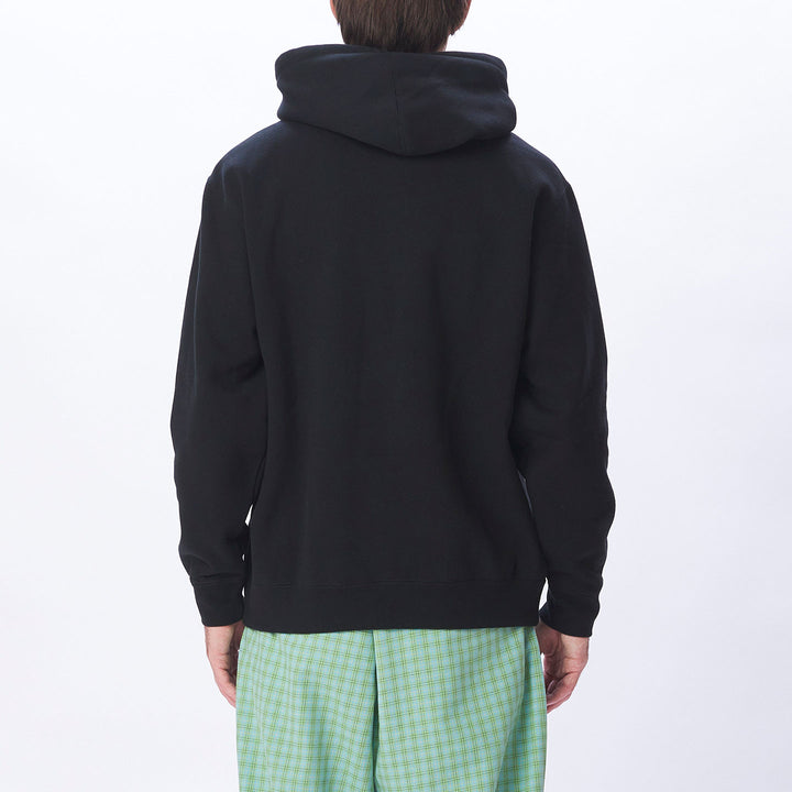 Obey Lowercase HEAVYWEIGHT OVERSIZE HOOD - Black