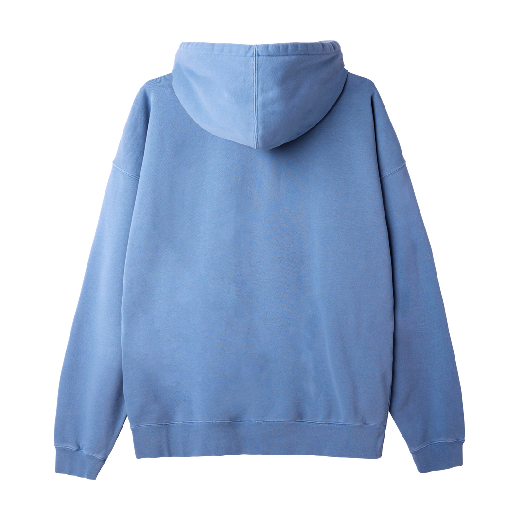Obey Pigment Collegiate Extra heavyweight OVERSIZE HOOD - Coronet Blue