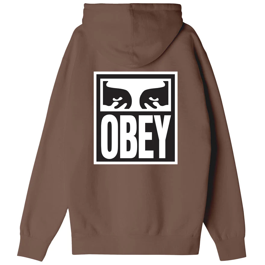 Obey Eyes Icon Heavyweight Oversize Hoodie - Sepia